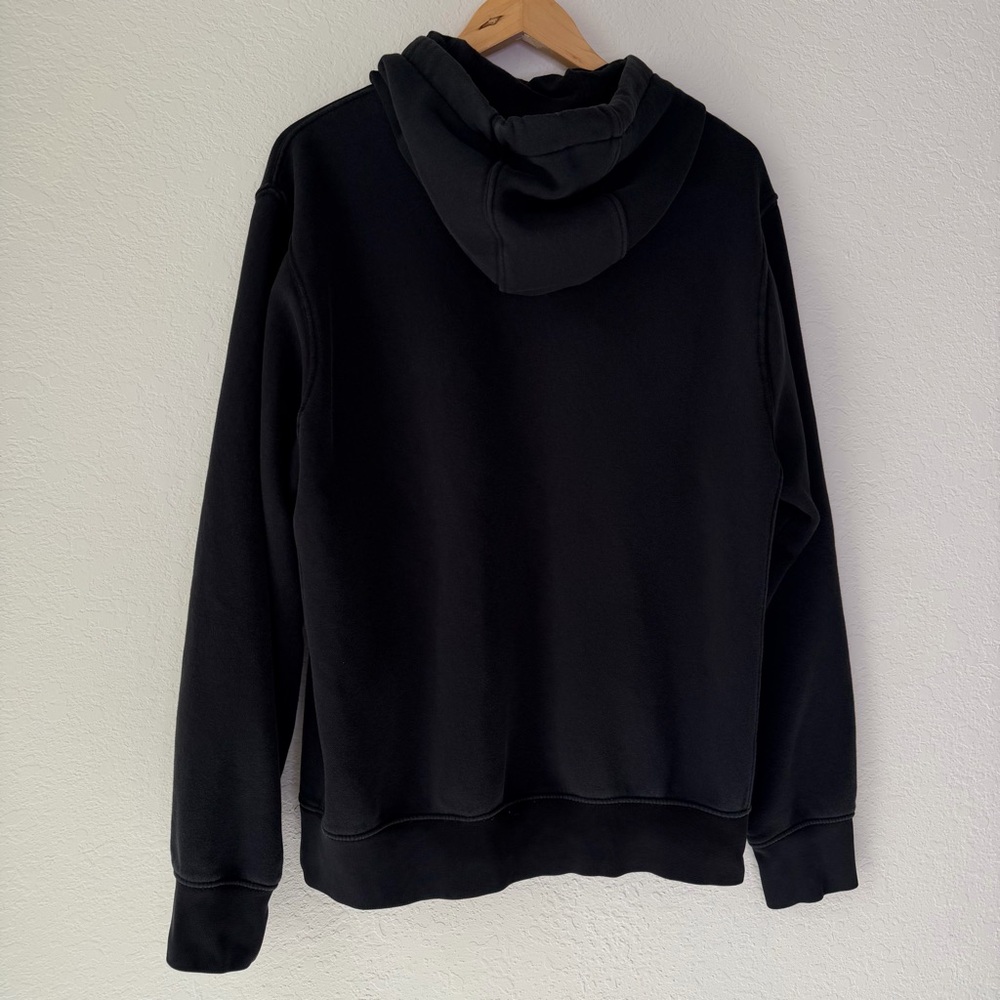 Nike Black Hoodie with Embroidered Floral Swoosh - Picture 6 of 7